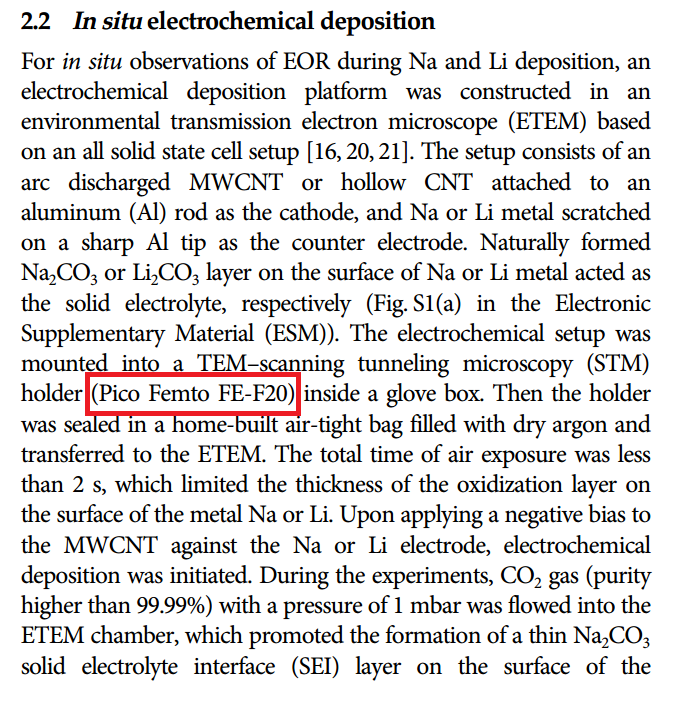 原位透射电子显微镜技术方法